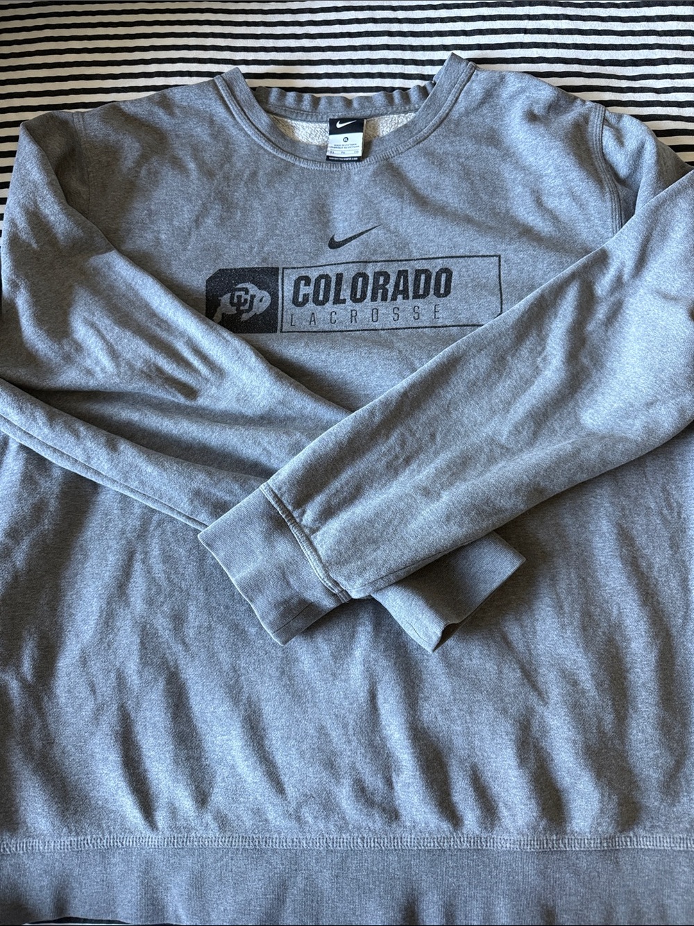 Nike Gray Colorado Lacrosse Crewneck Sweatshirt